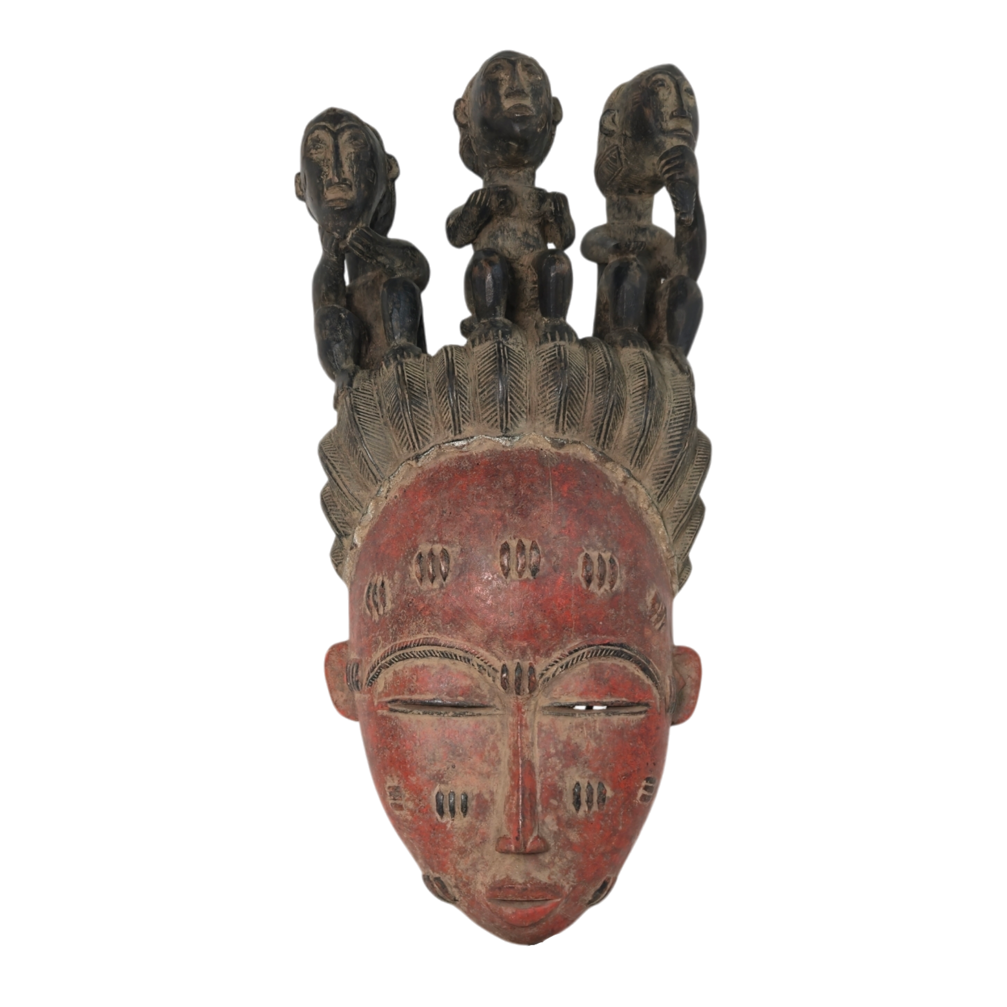 Traditional Baoulé Mask – Akan from Ivory Coast
