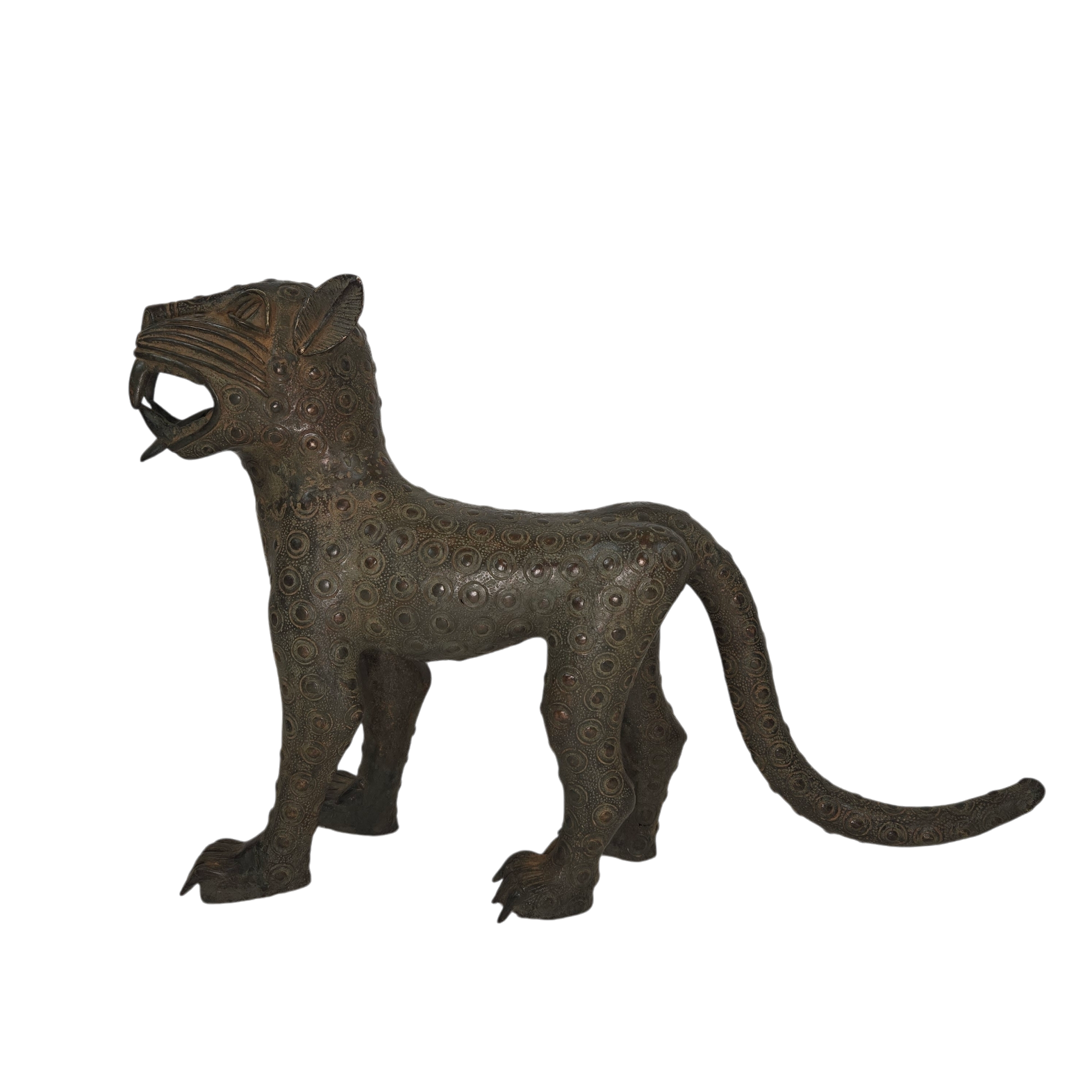 Royal Edo Bronze Leopard Low Tail – Benin